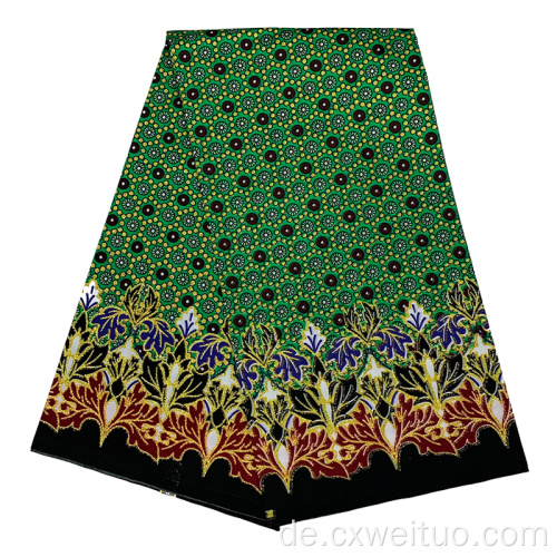 Afrikanische Golden Wachs Stoff Polyester Drucke Stoffe